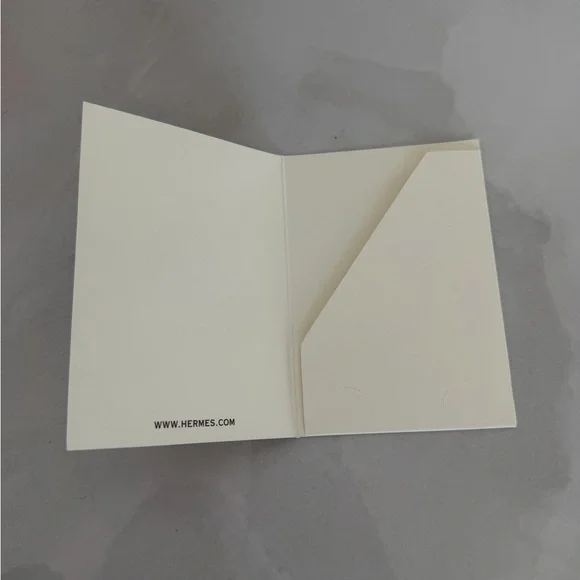 Hermès Gift Box with Logo Ribbon and Receipt Holder - Picture 9 of 10